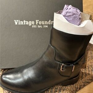 Vintage Foundry Co. Women's Black Ankle Boots size 8.5
